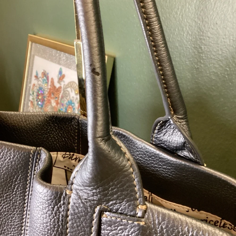 Barr & Barr Silver/blue Metallic Tote Bag